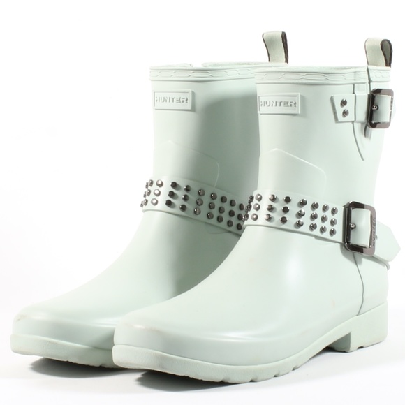 Hunter Shoes - Hunter Refined Stud Biker Waterproof Rain Boots